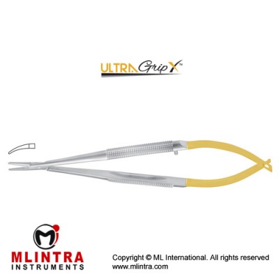 UltraGripX™ TC Barraquer Micro Needle Holder Curved - Smooth Jaws - Round Handle Stainless Steel, 13 cm - 5" UltraGripX™ TC Barraquer Micro Needle Holder Curved - Smooth Jaws - Round Handle Stainless Steel, 13 cm - 5"